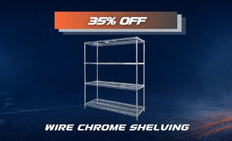 Wire Chrome Shelving on Sale